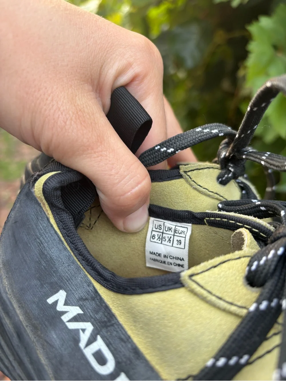 Madrock Lime Yellow Suede Climbing Shoes